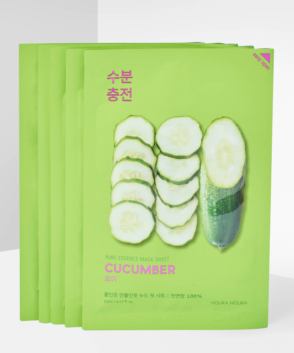 HOLIKA HOLIKA PURE ESSENCE MASK SHEET CUCUMBER PACK