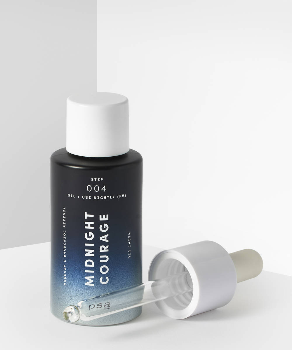 PSA MIDNIGHT COURAGE Rosehip & Bakuchiol Retinol Night Oil
