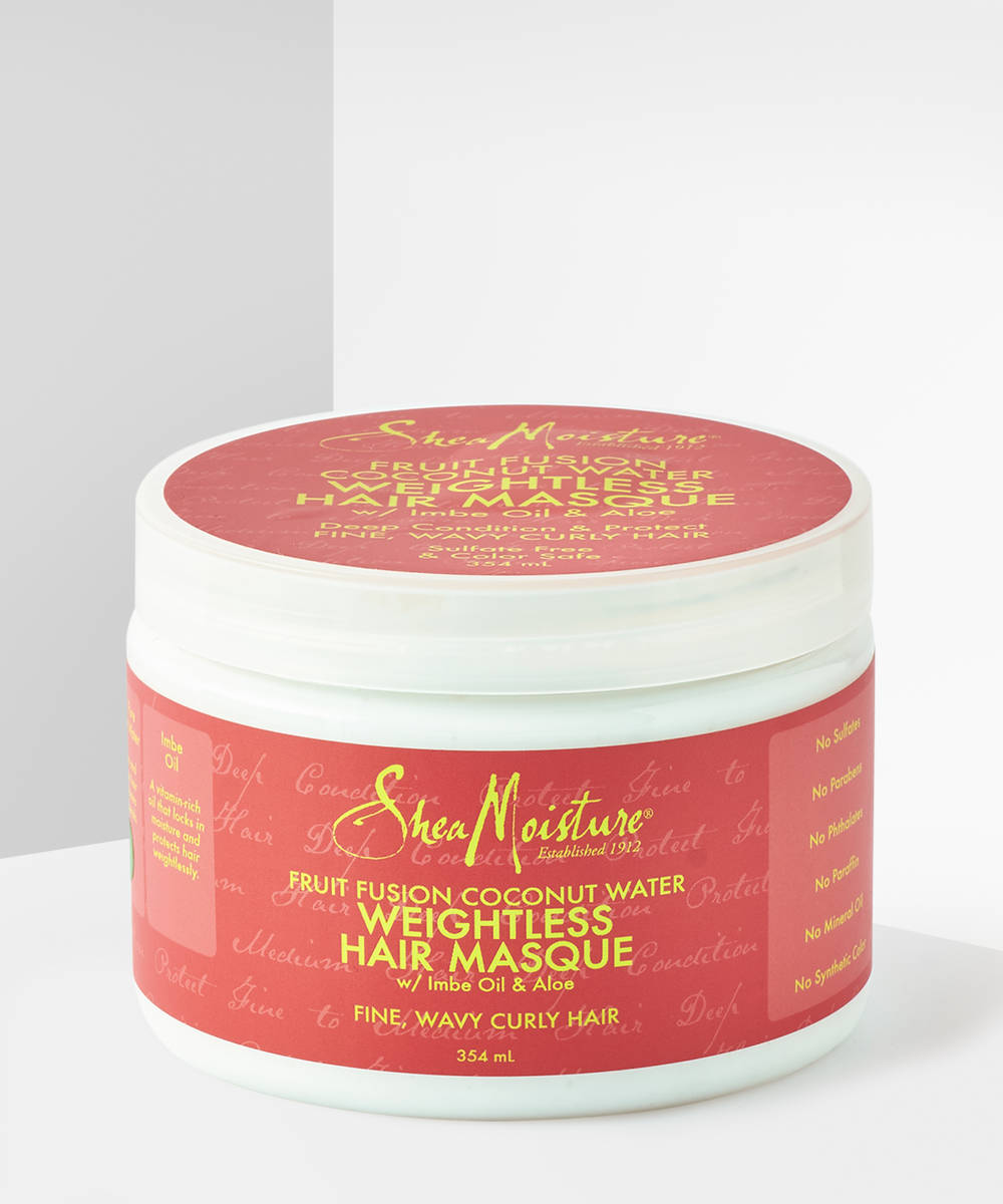 SHEA MOISTURE FRUIT FUSION COCONUT WATER WEIGHTLESS HAIR MASQUE