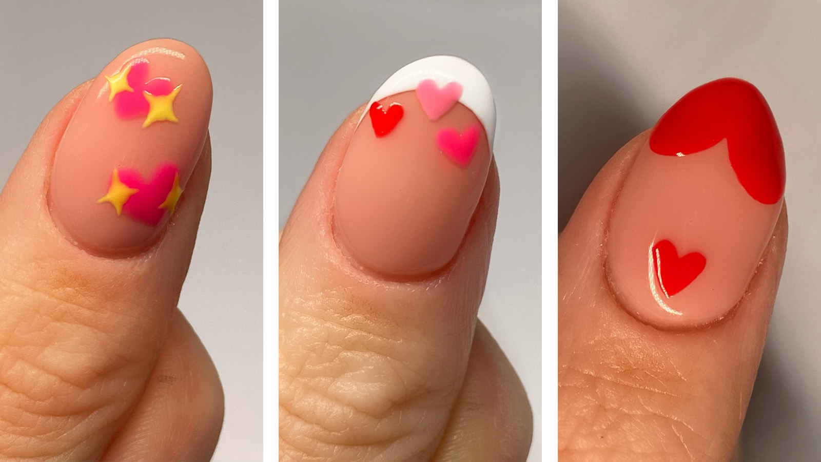 3 Cute & Easy Valentines Nail Tutorials