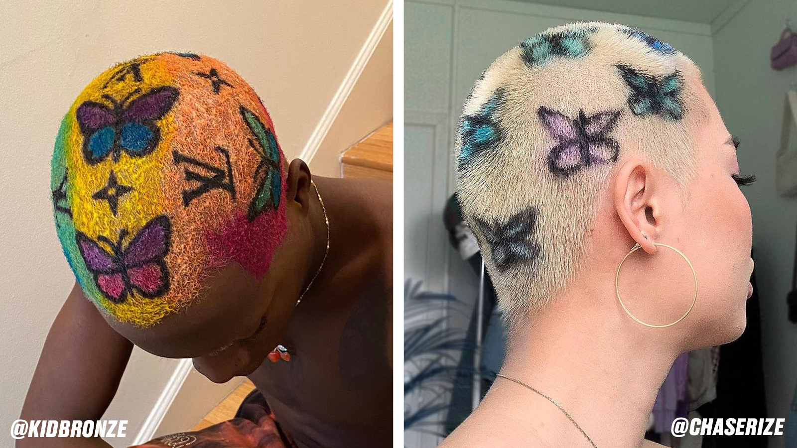 14 Super Cool Painted Buzzcut Ideas