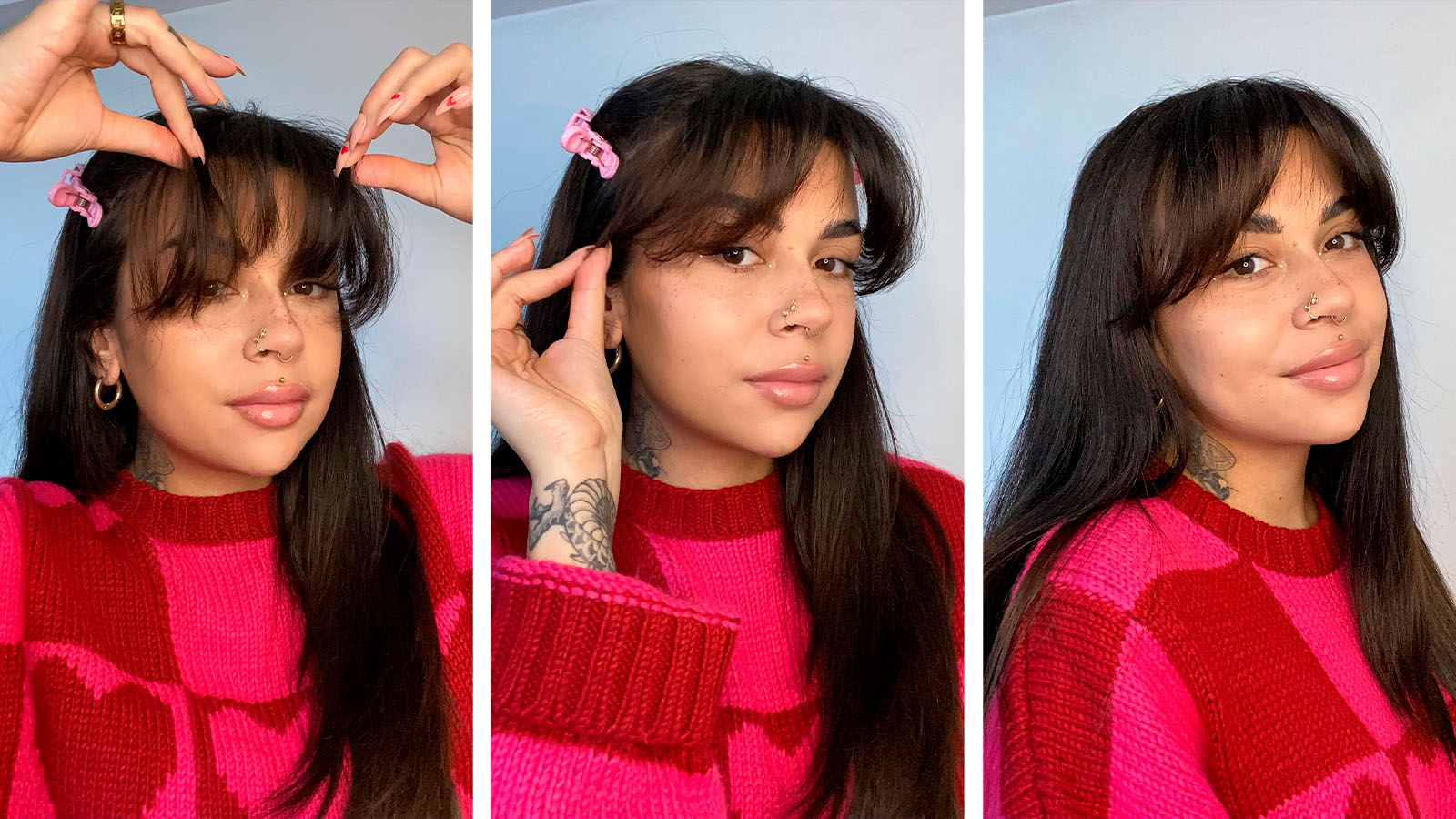 How To Style Curtain Bangs