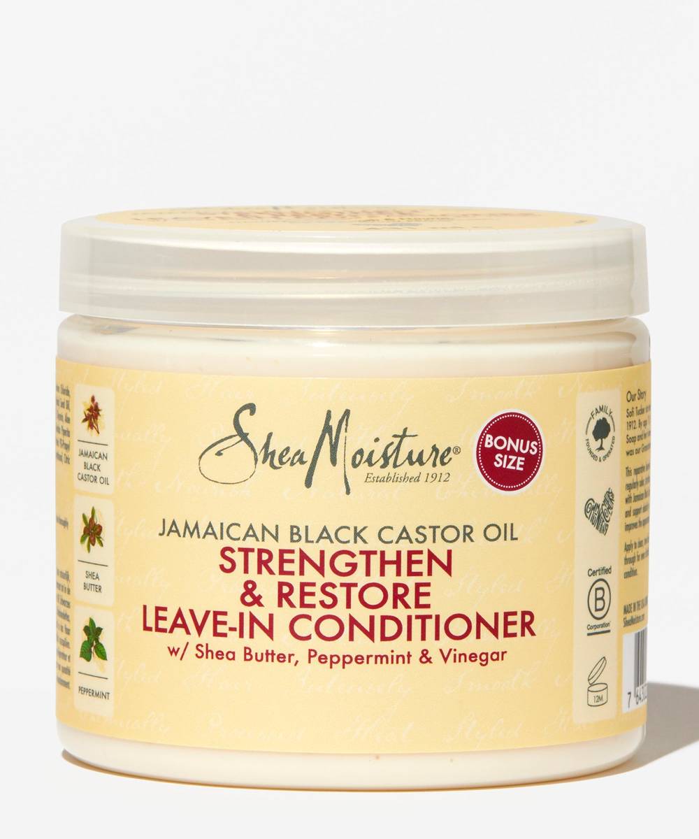 SHEA MOISTURE JAMAICAN BLACK CASTOR OIL STRENGTHEN & RESTORE LEAVE IN CONDITIONER