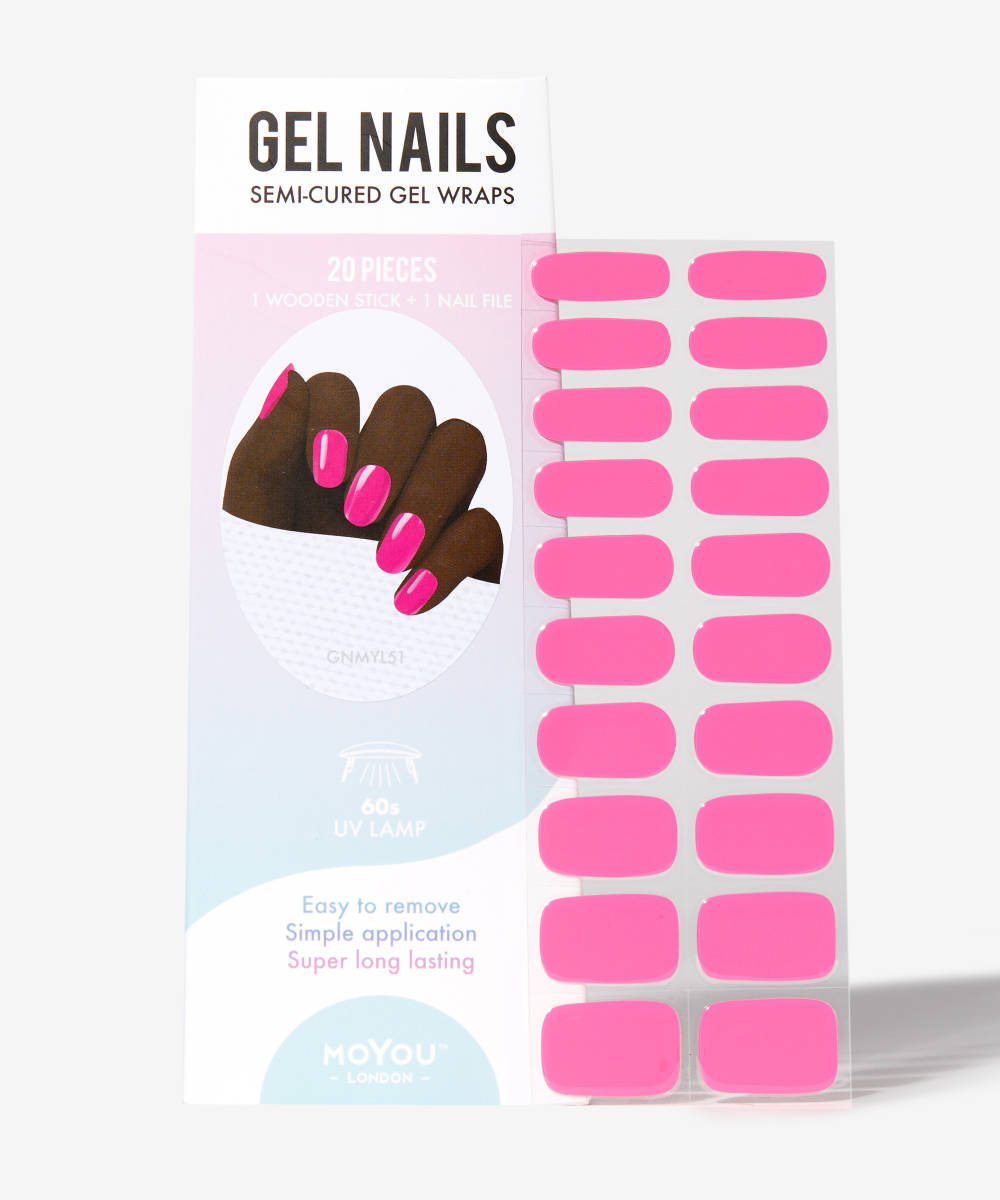 MOYOU LONDON GEL STRIPS SEMI-CURED NAIL WRAPS 51